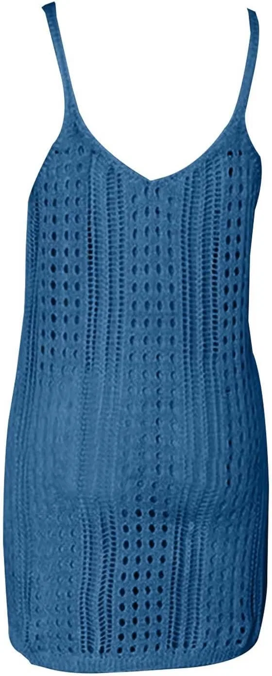 Женская пляжная накидка для купальника классическая Generic, Blue — фото 4