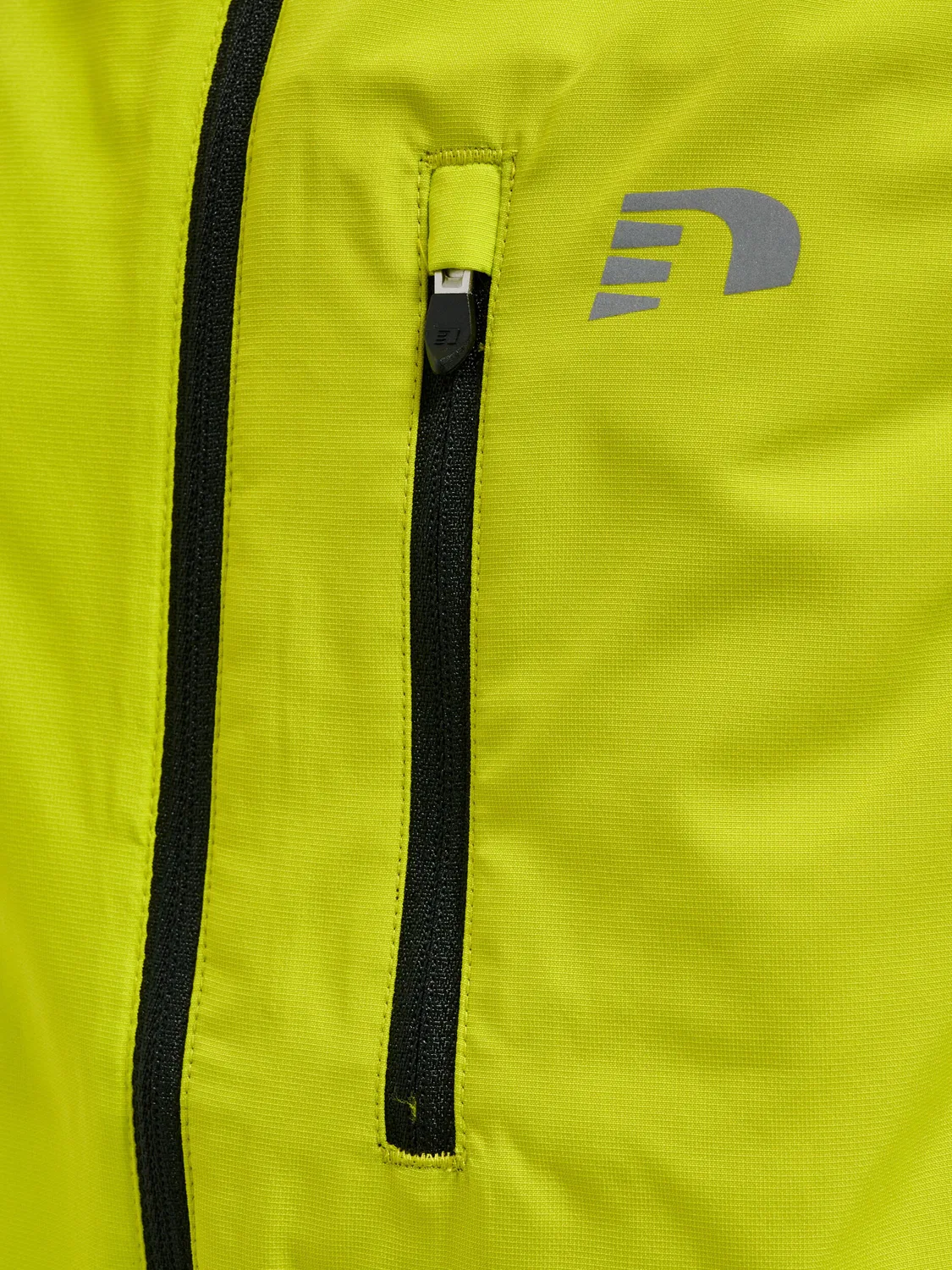 Детская куртка-жилет с молнией Reißverschluss Vest Reflektierend Logo Kids Core Newline, Blassgelb — фото 4
