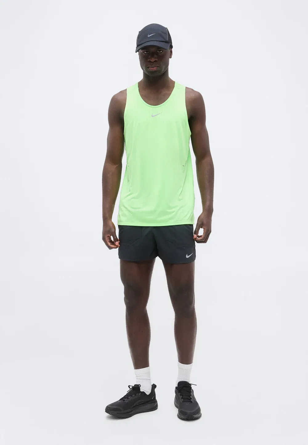 Майка Stride - топ Nike Performance, Volt/Light Silver-Coloured — фото 2
