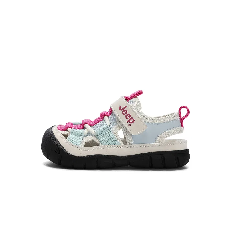 Детские сандалии с закрытым носком Jeep Explorer 2.0 Low top Sandal Kids', Цвет: прозрачно-голубой / розовый шиповник