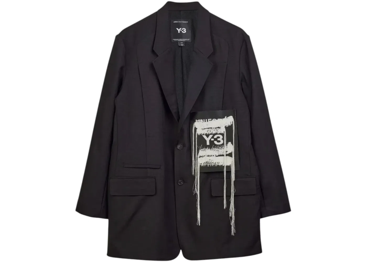 Мужской блейзер с патчами Y-3 Sport Uniform Patch Blazer Adidas, Black