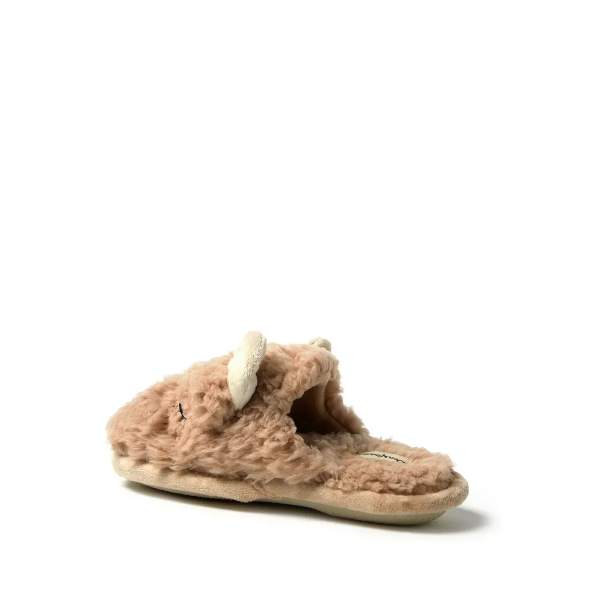 Детские тапочки для девочек с принтом Reindeer Scuff Slipper Dearfoams, Latte — фото 3