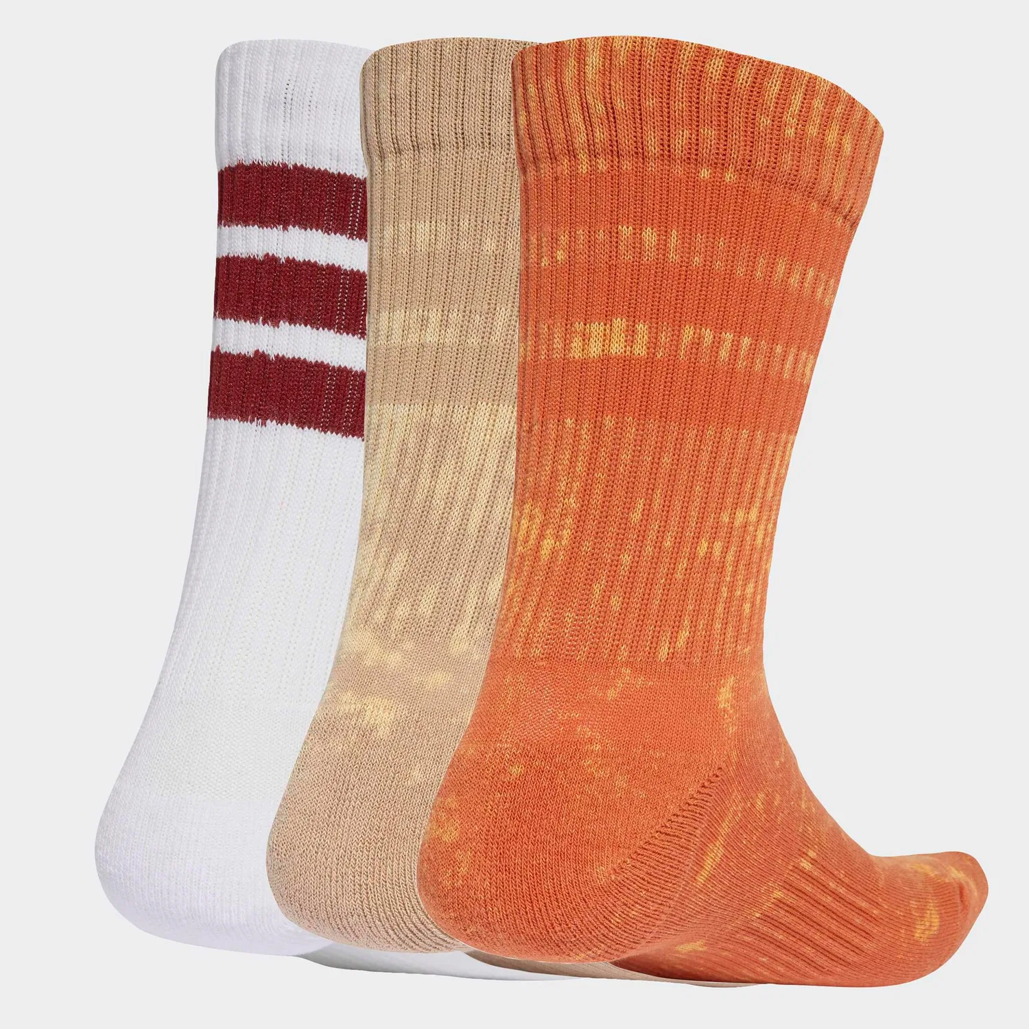 Мужские спортивные носки с тремя полосками Adidas Performance, Fox Orange/Warm Sandstone/White — фото 2