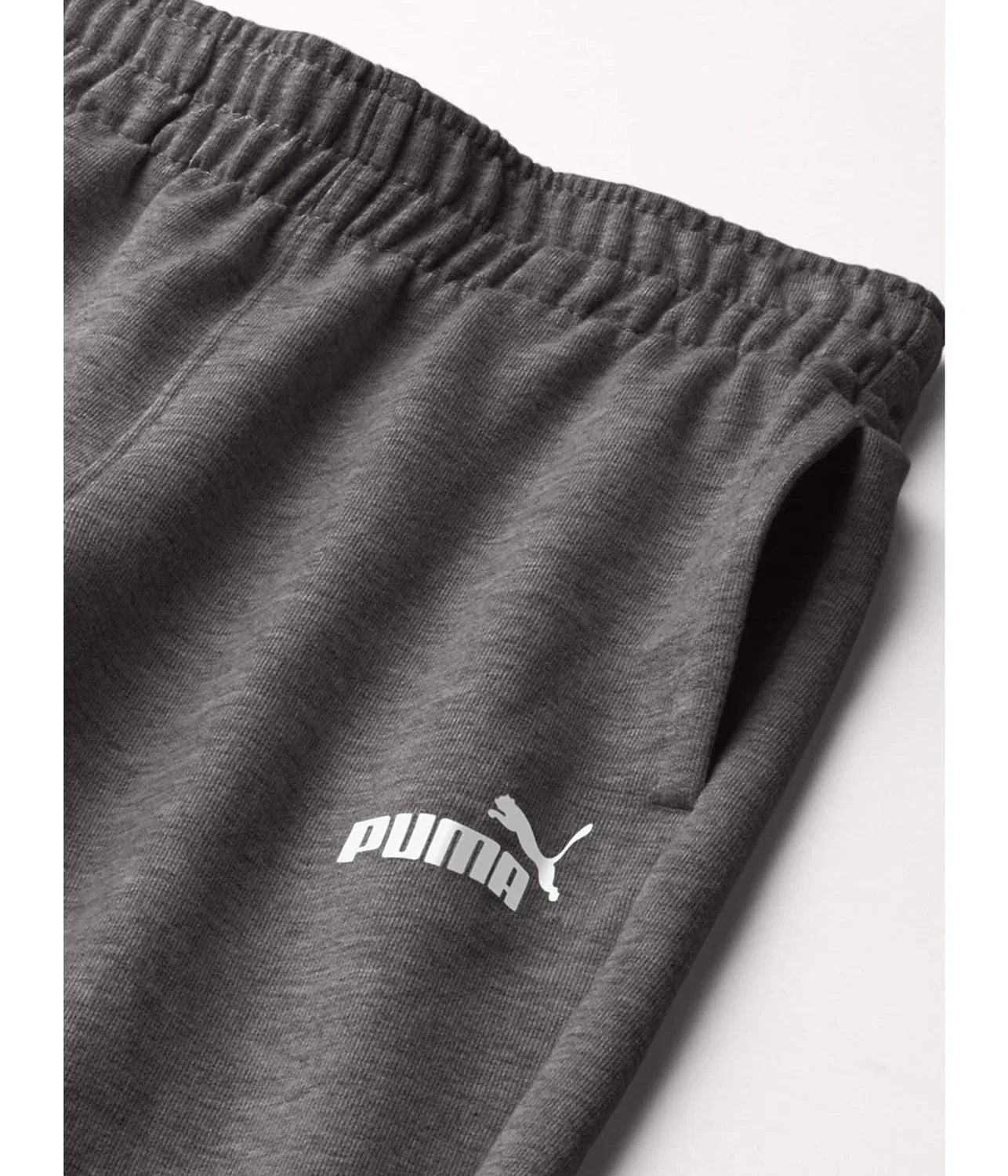 Детские спортивные брюки с логотипом Core Logo Puma, Charcoal Heather — фото 3