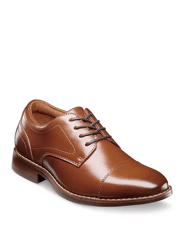 Детские классические туфли для мальчиков с мыском cap toe Rucci Florsheim Kids, Cognac