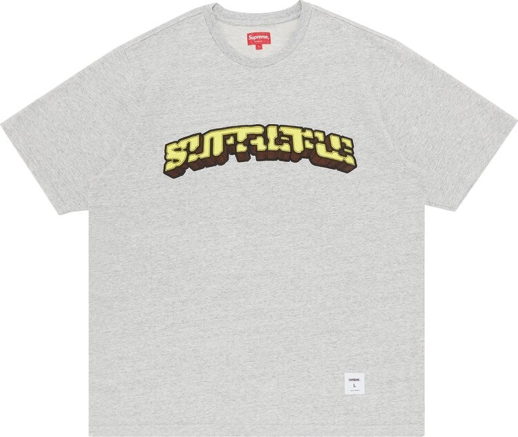 

Футболка Supreme Block Arc Short-Sleeve Top 'Heather Grey', серый