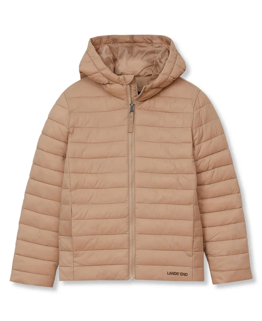 Детская куртка с капюшоном утепленная FeatherFree Lands' End, Khaki