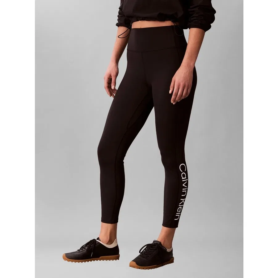 Леггинсы спортивные 7/8 с длиной до щиколотки Calvin Klein Icon Sport, Черный — фото 2