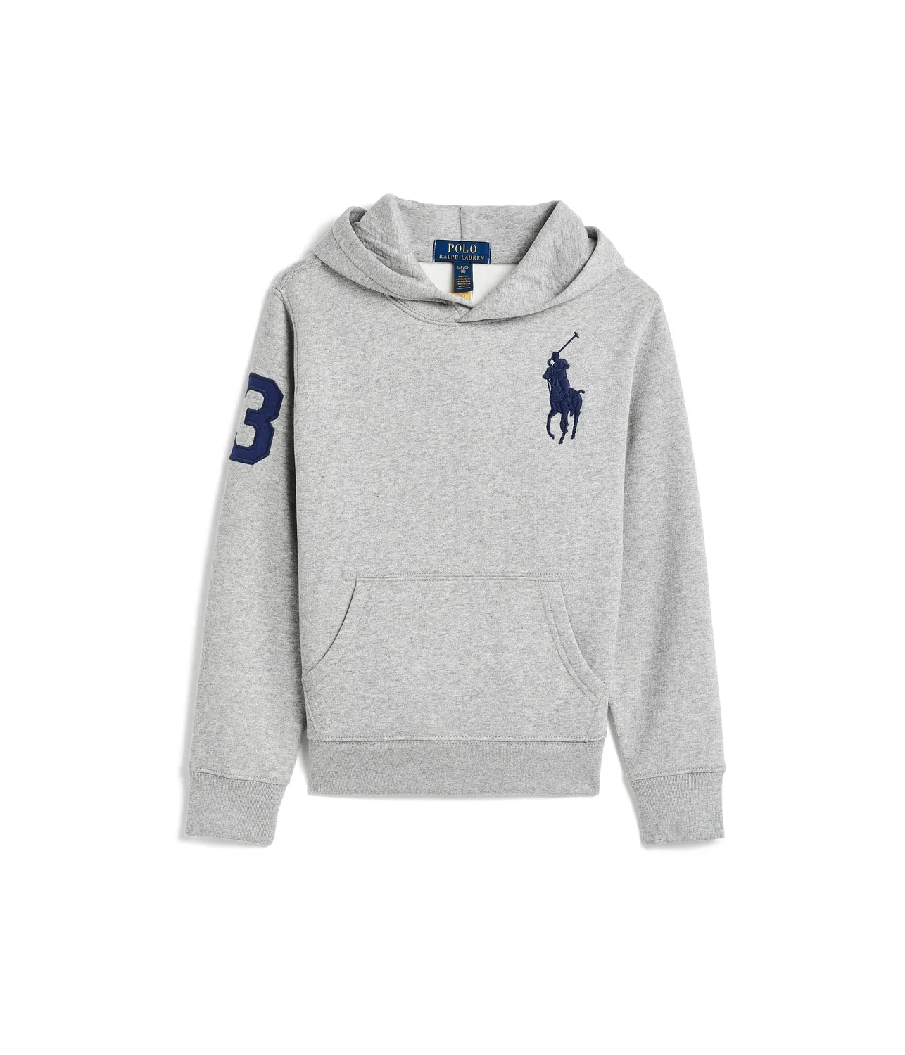 Флисовая толстовка Big Pony (для детей постарше) Polo Ralph Lauren Kids, Andover Heather