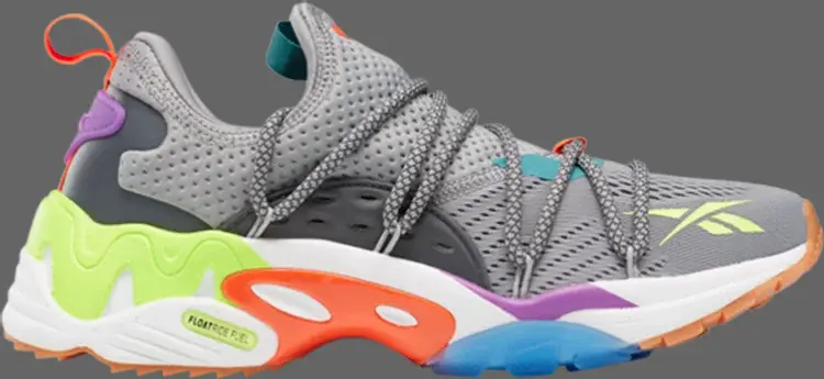 

Кроссовки trideca 200 'true grey fiery orange' Reebok, серый