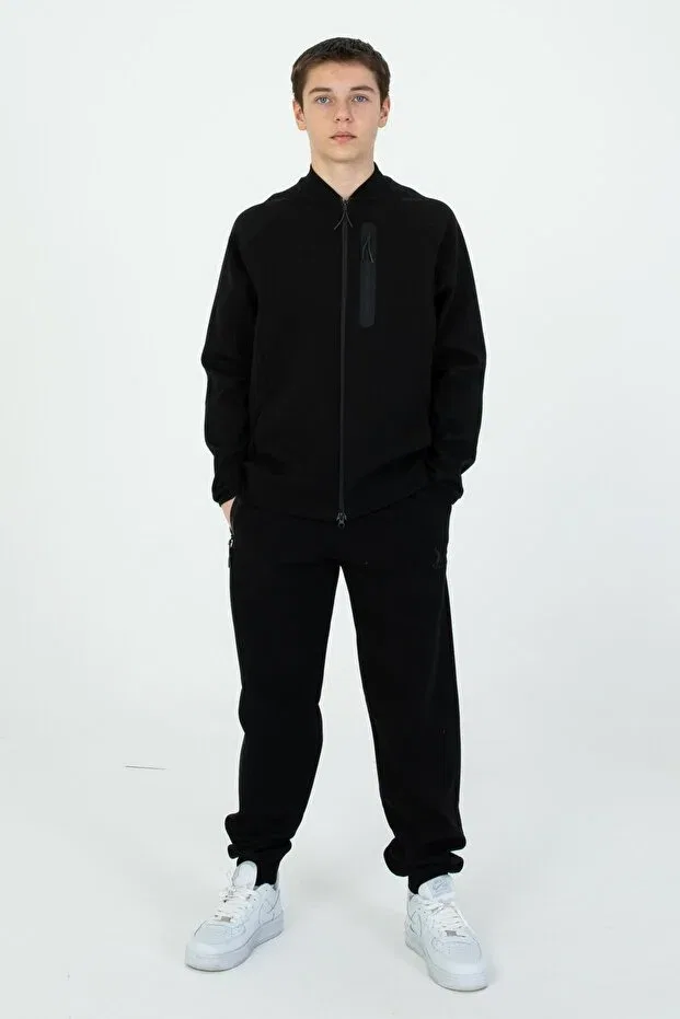 Детский спортивный костюм с принтом Black One, Black