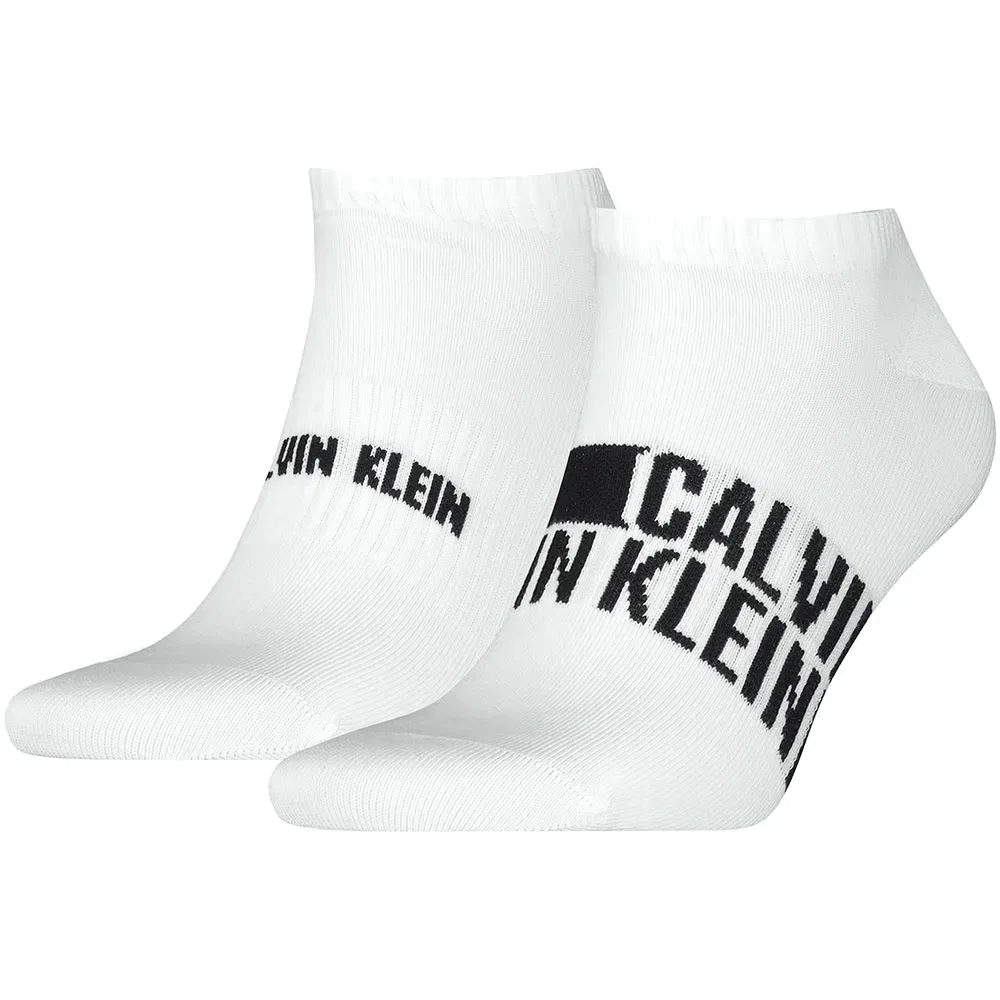 Мужские носки с укрепленной пяткой и мыском Calvin klein, White