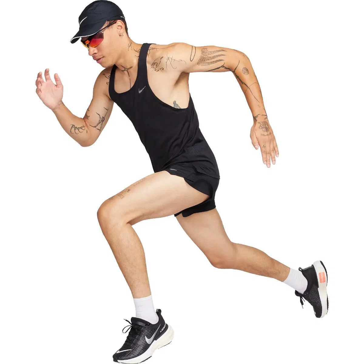 Мужской топ-майка без рукавов Dri-Fit Fast Singlet Nike, Black Reflective Silv — фото 3