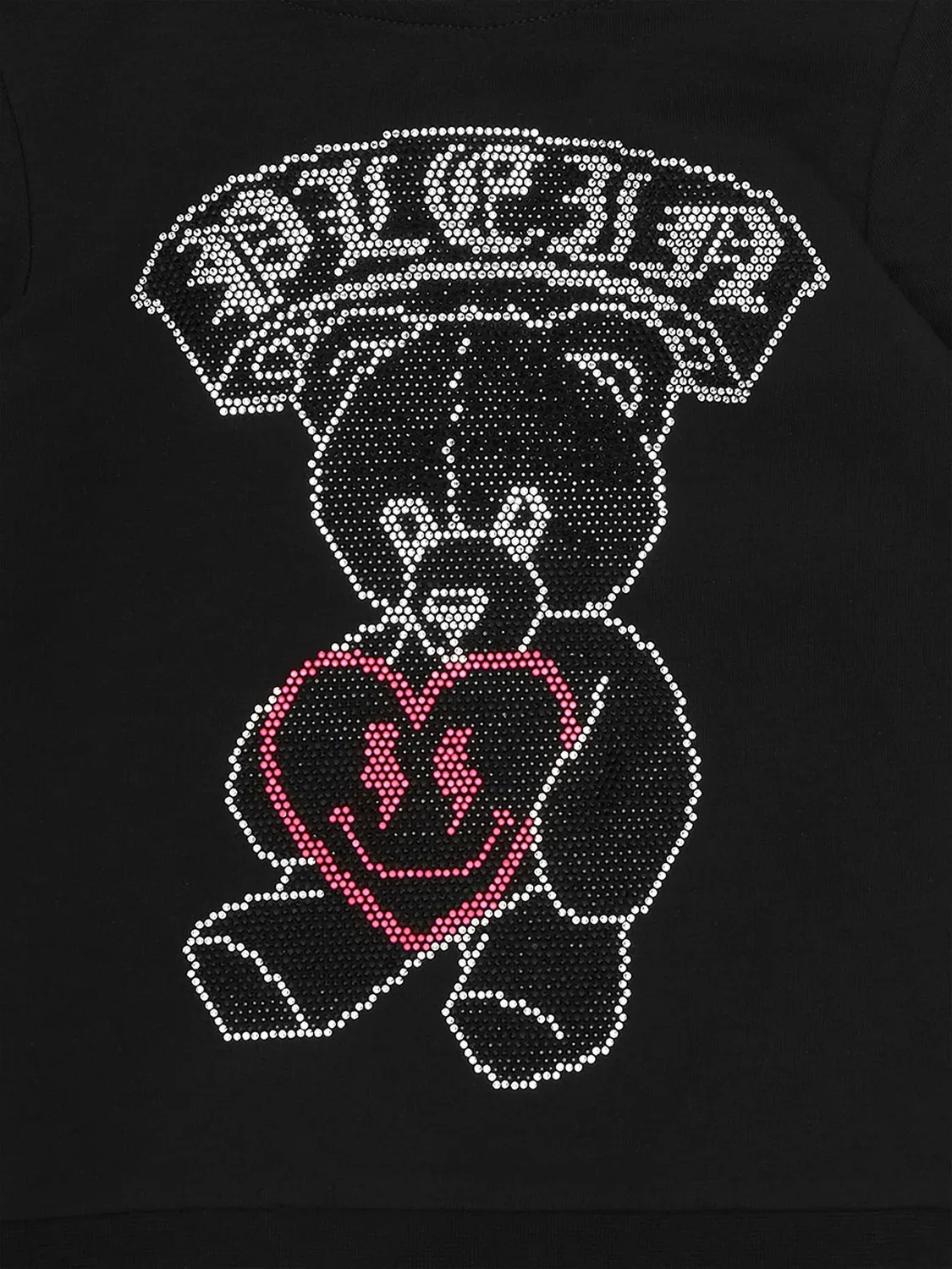Philipp Plein Черное худи Teddy Bear — фото 3
