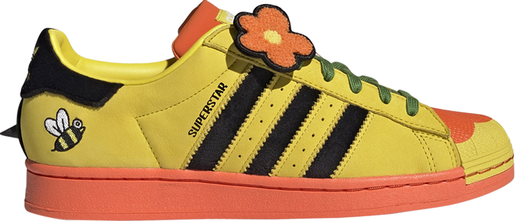 Кроссовки Adidas Melting Sadness x Superstar 'Bee with You Pack - Yellow', желтый - фото