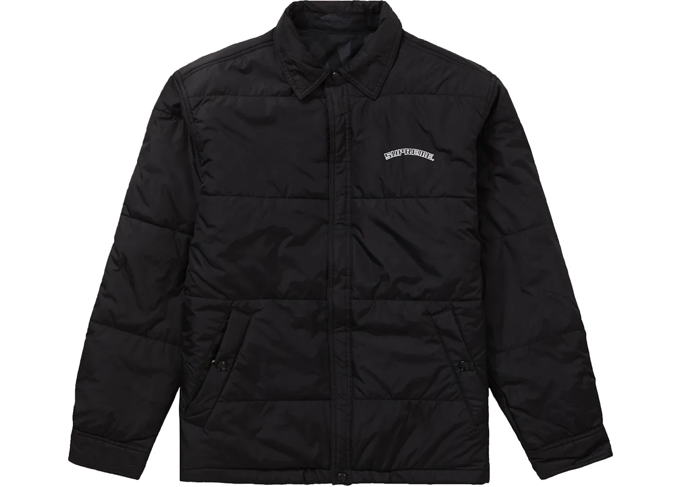 Мужская куртка утепленная с принтом Puffy Work Jacket Supreme, Black Tribal Camo — фото 4