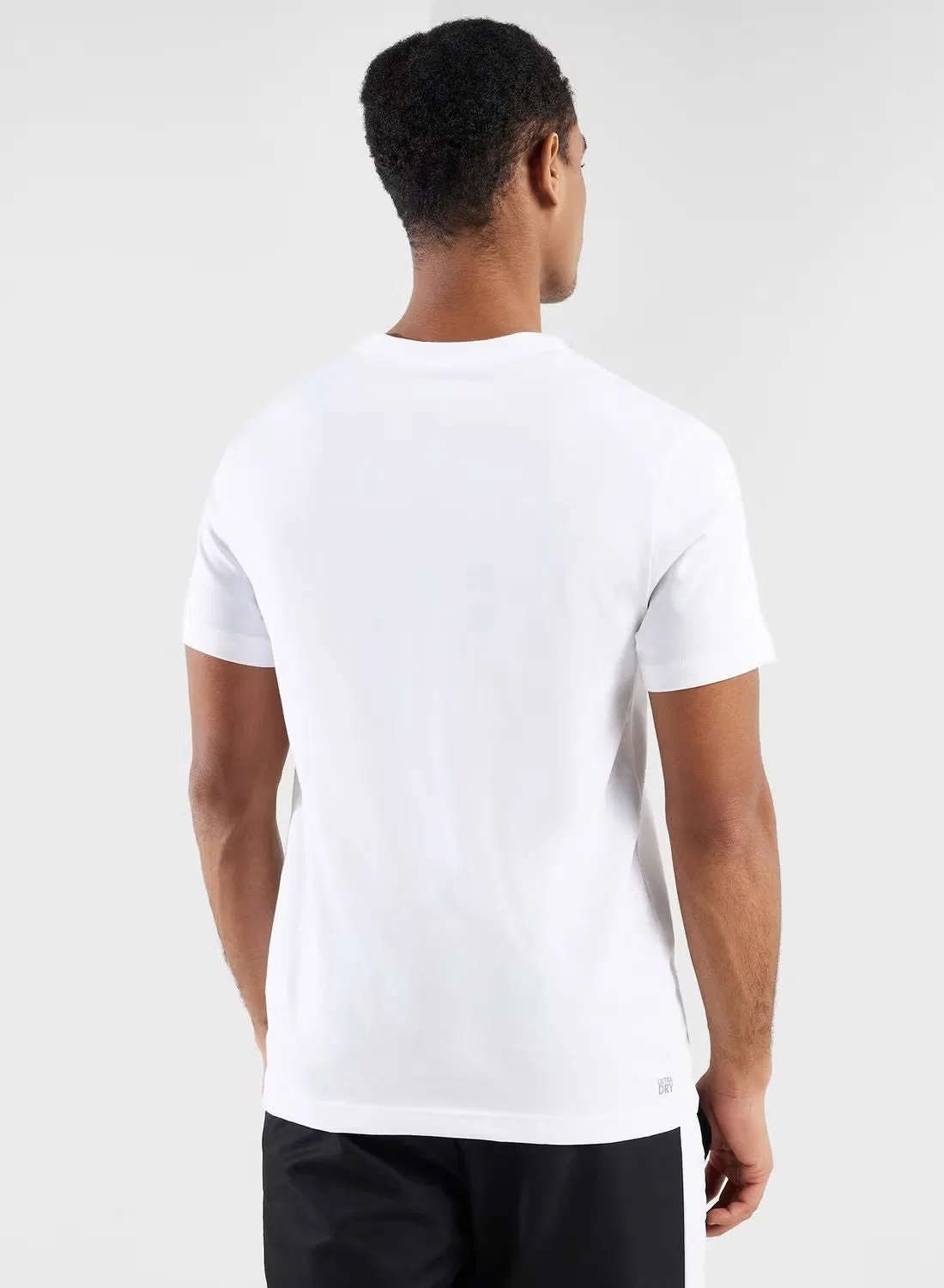 Футболка спортивная с коротким рукавом Lacoste, белый — фото 2