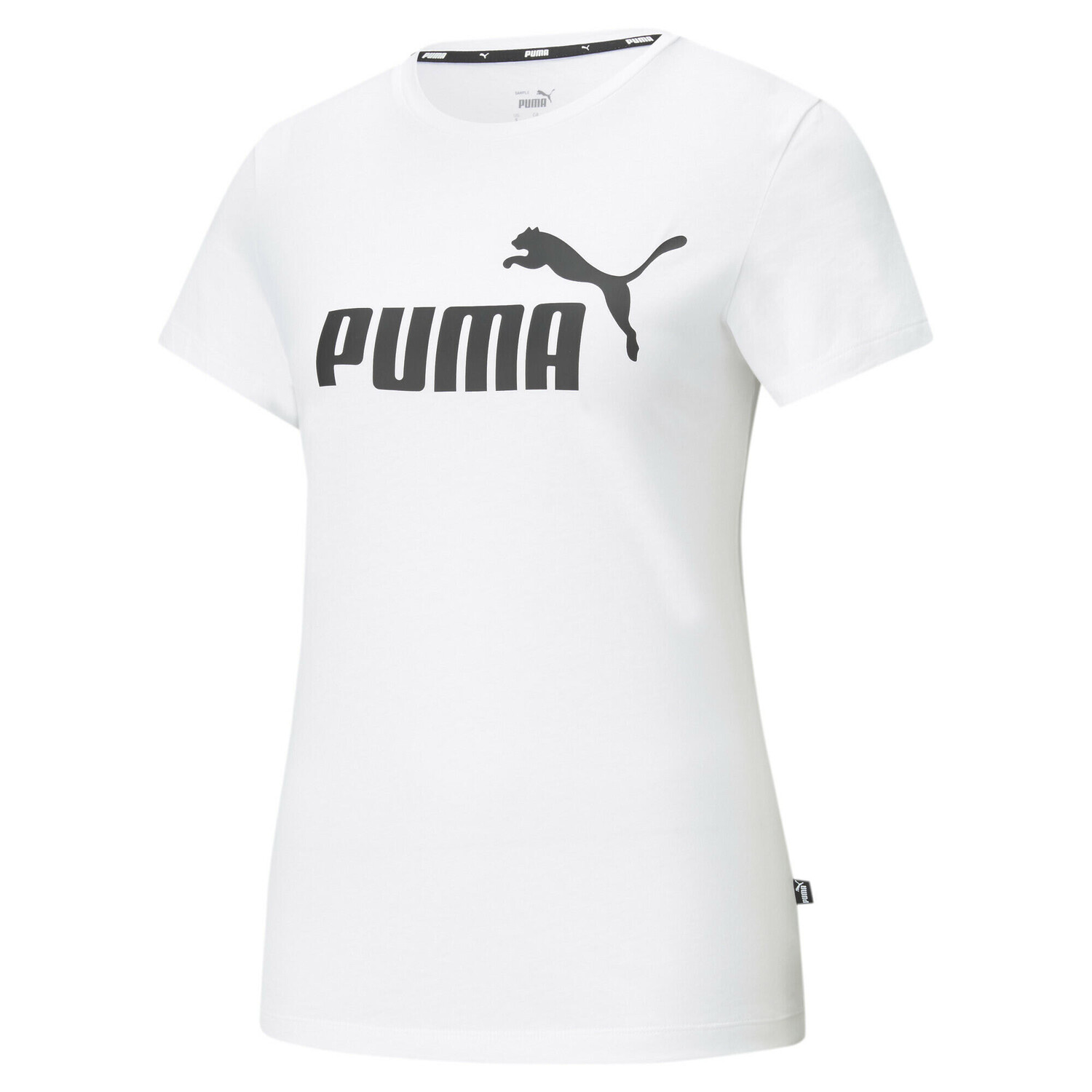 

Женская футболка с логотипом Essentials PUMA, серый черный