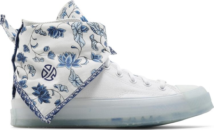 

Кроссовки Converse Lay Zhang x Chuck 70 High Blue White Porcelain, белый, Белый;серый, Кроссовки Converse Lay Zhang x Chuck 70 High Blue White Porcelain, белый