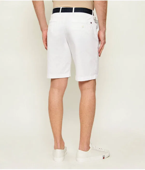 Мужские шорты чинос с ремнем Denton Tommy Hilfiger, белый — фото 3