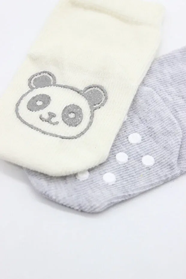 Детские носки для новорожденных хлопковые набор 2 шт Basics Store, White — фото 4