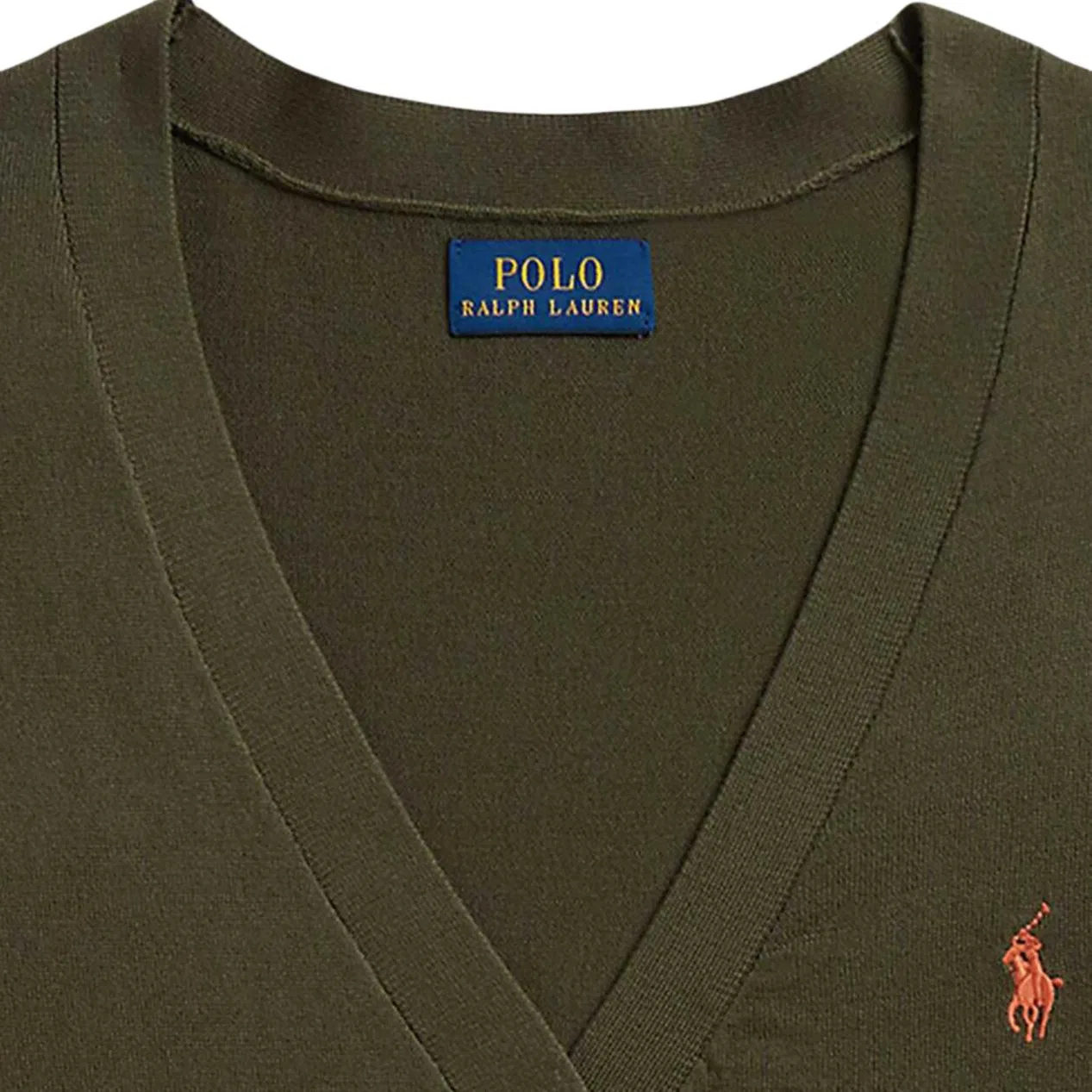 Женский джемпер V-образный вырез Polo Ralph Lauren, Dark Green — фото 4