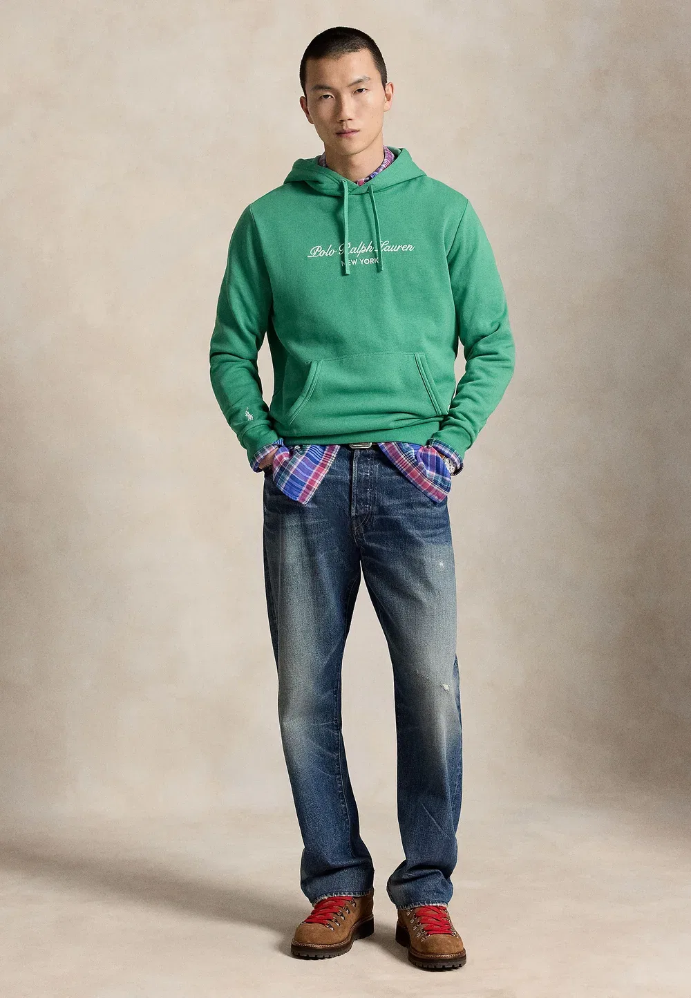 Толстовка с логотипом из флиса Polo Ralph Lauren, Raft Green — фото 2