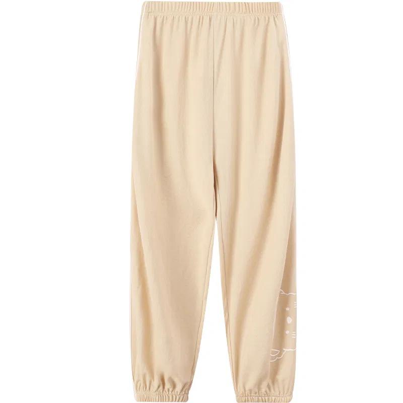 Детские спортивные штаны свободные прямые Red bean, Gray Blue — фото 4