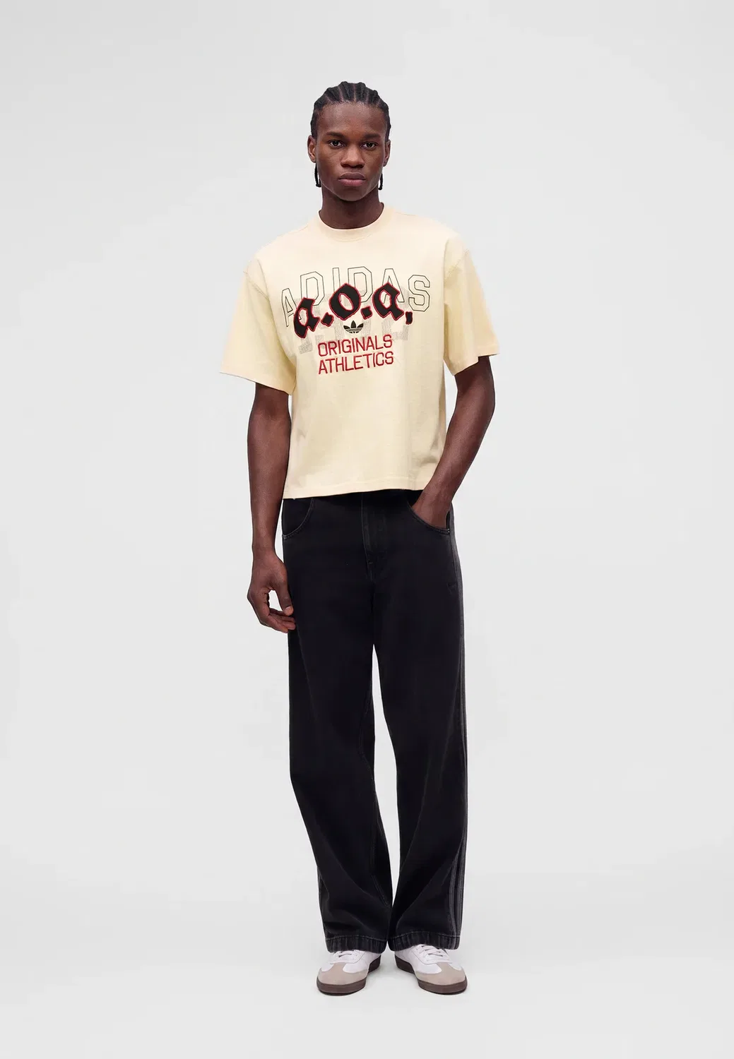 Оригинальная графическая футболка унисекс с принтом Adidas Originals, Warm Vanilla