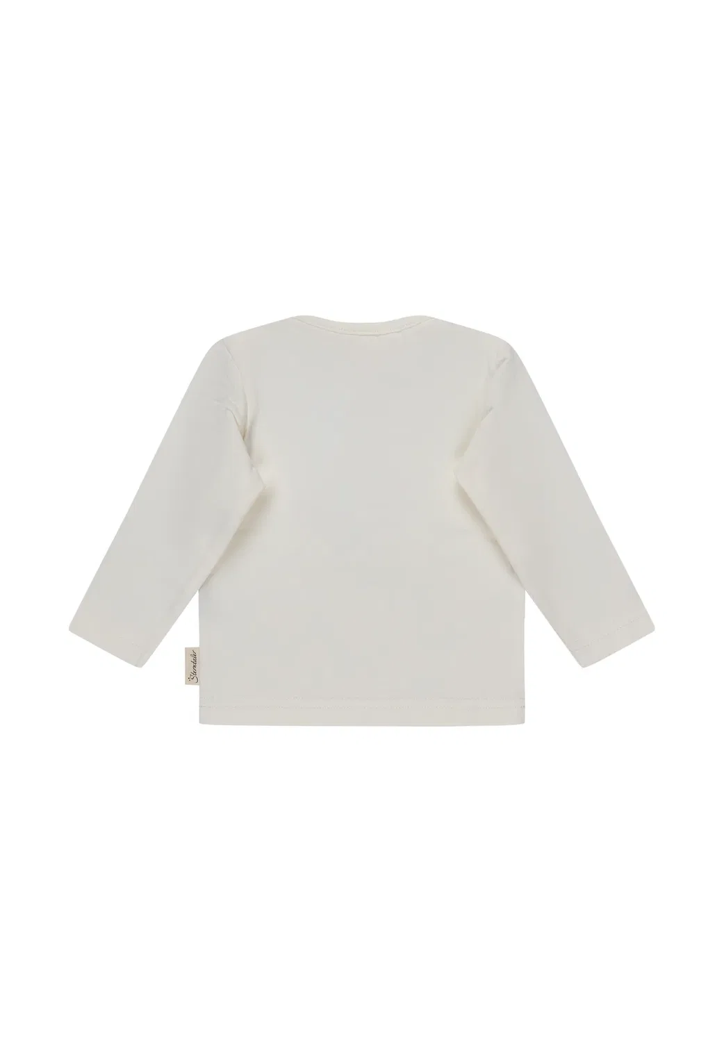 Langarmshirt bär mit knöpfen am halsausschnitt - топ с длинными рукавами Sterntaler, Ecru — фото 2