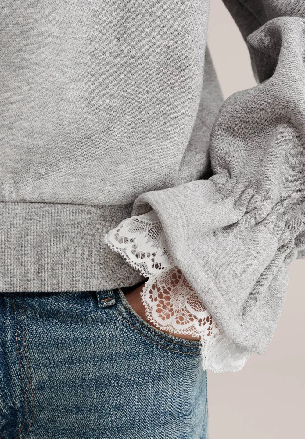 Толстовка We Fashion, Light Grey — фото 3