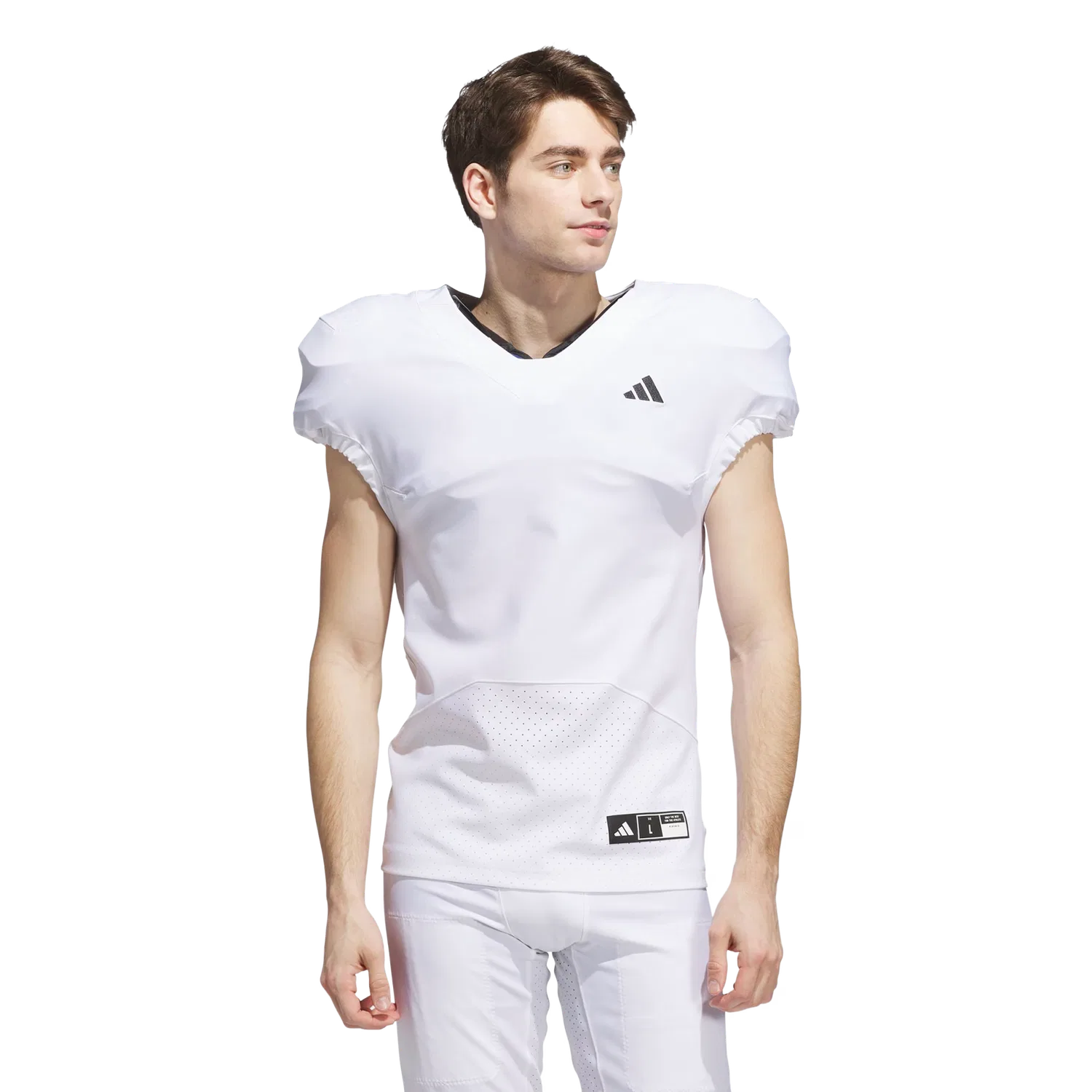 Мужская футболка регулярная Adizero Impact American Football Adidas, белый — фото 2