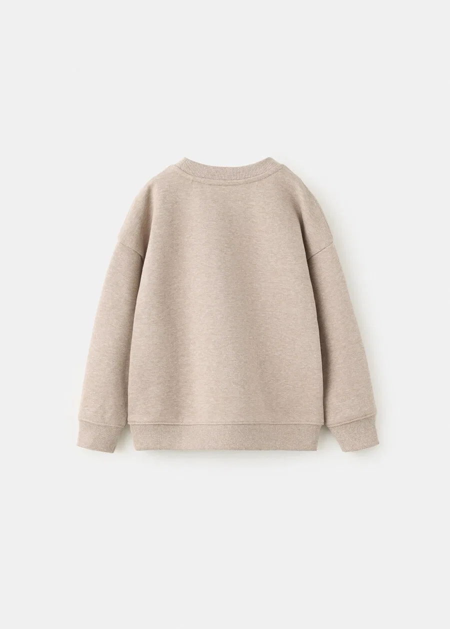 Детский свитер MANGO KIDS телесного цвета — фото 3