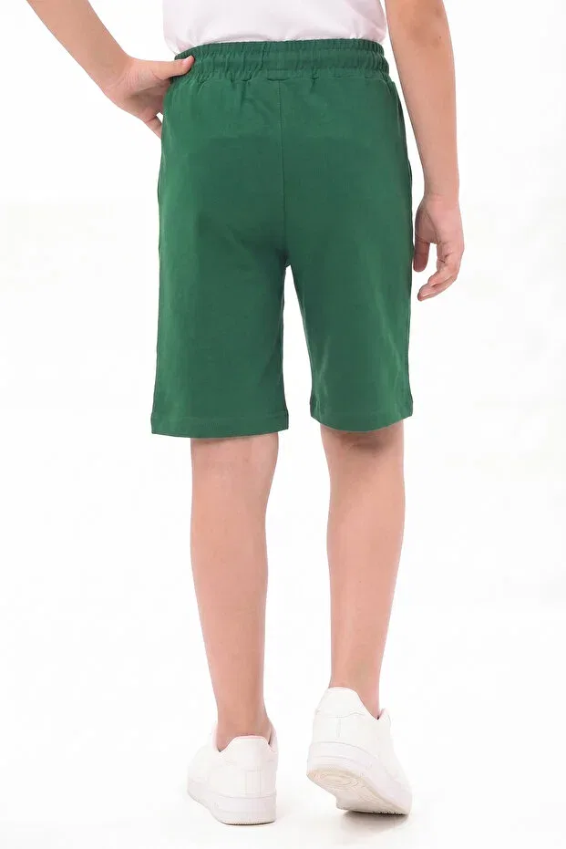 Детские шорты для мальчиков с принтом Meet boy Fyk Collection, Khaki — фото 4