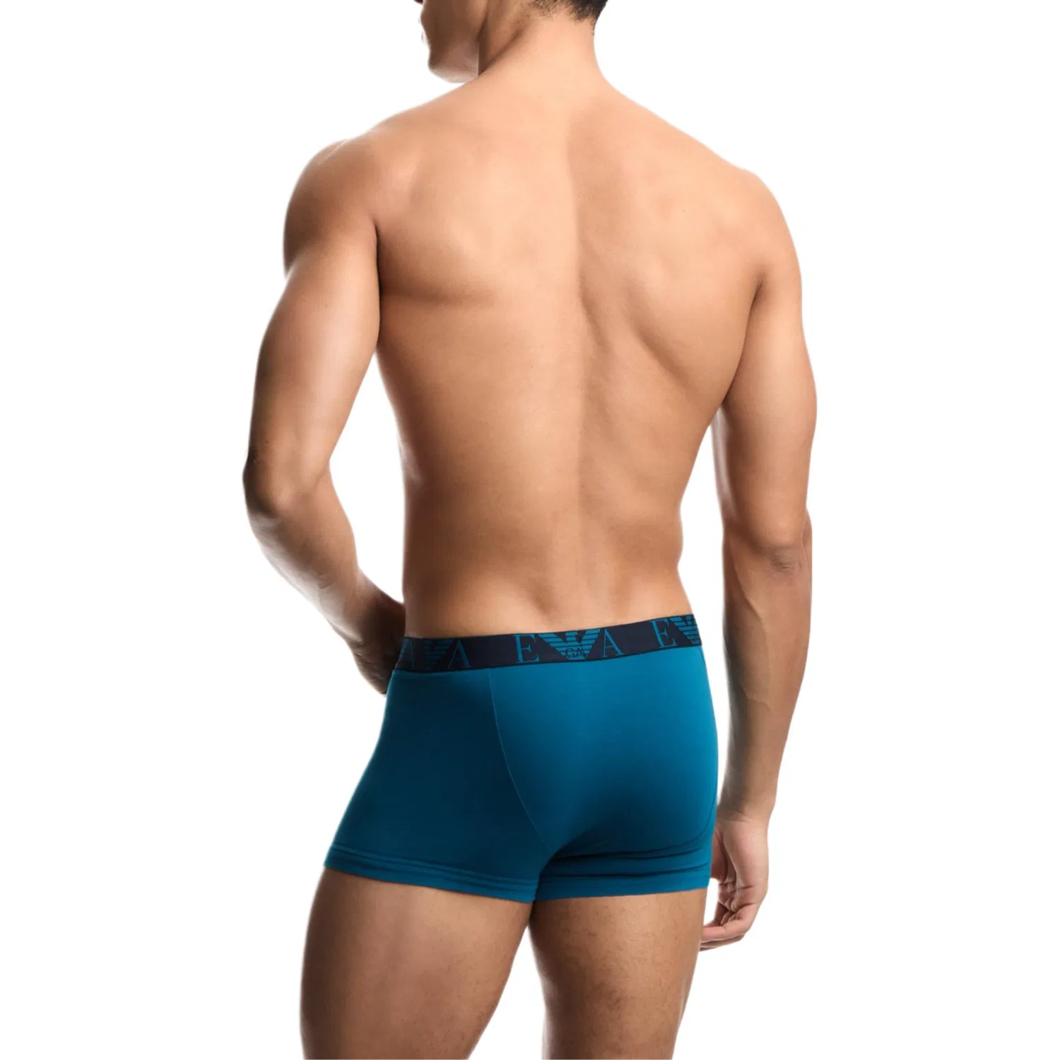Мужские боксеры с принтом 3 шт., Emporio Armani, Lake Blue/Beige Gray/Blue — фото 4