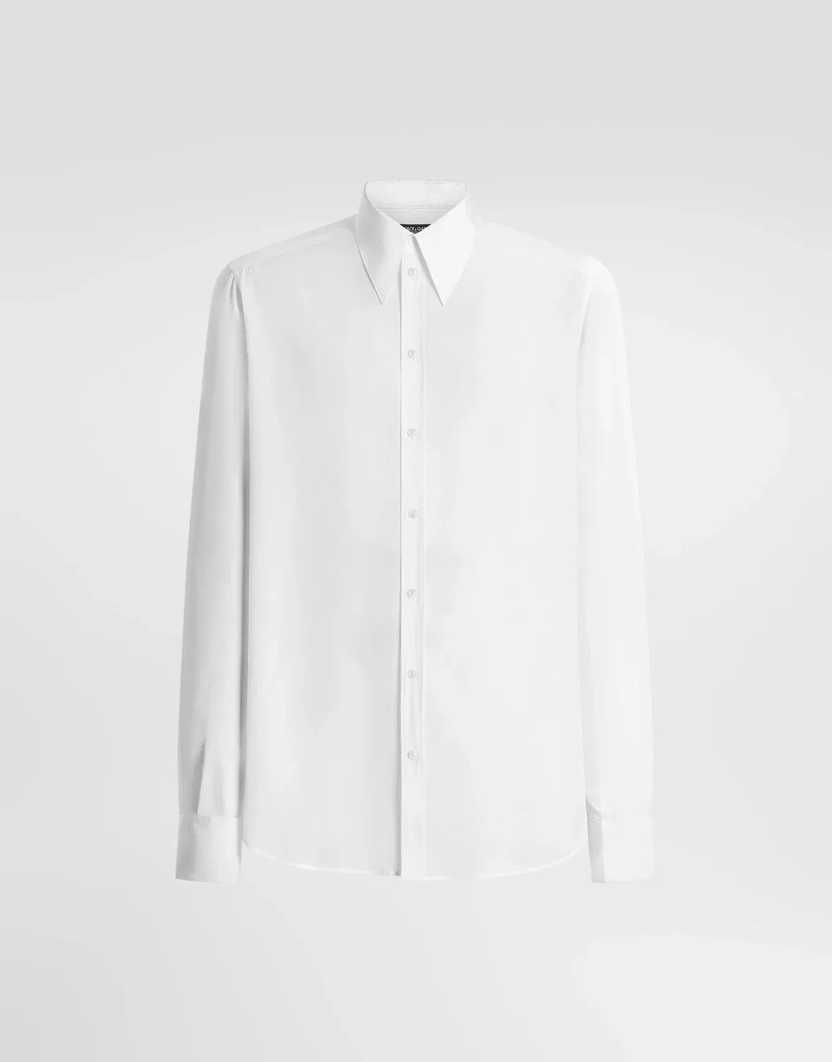 Золотая рубашка из крепдешина Dolce & Gabbana, белый