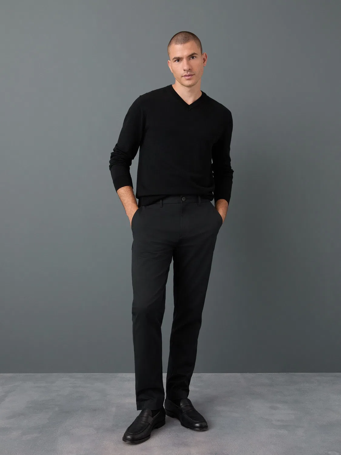 Чинос Slim Fit Next, черный — фото 2