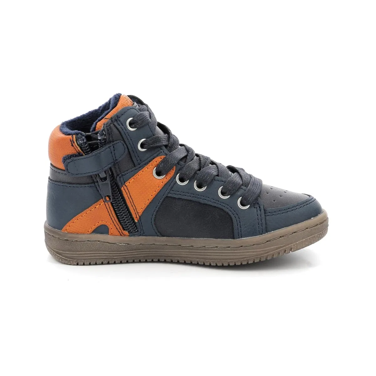 Детские кроссовки для мальчиков с блестками Kickers, Navy Blue Glitter — фото 4