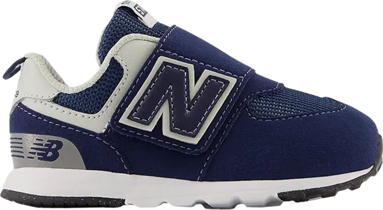 

Кроссовки New Balance 574 New-B Hook & Loop Toddler 'Navy White', синий