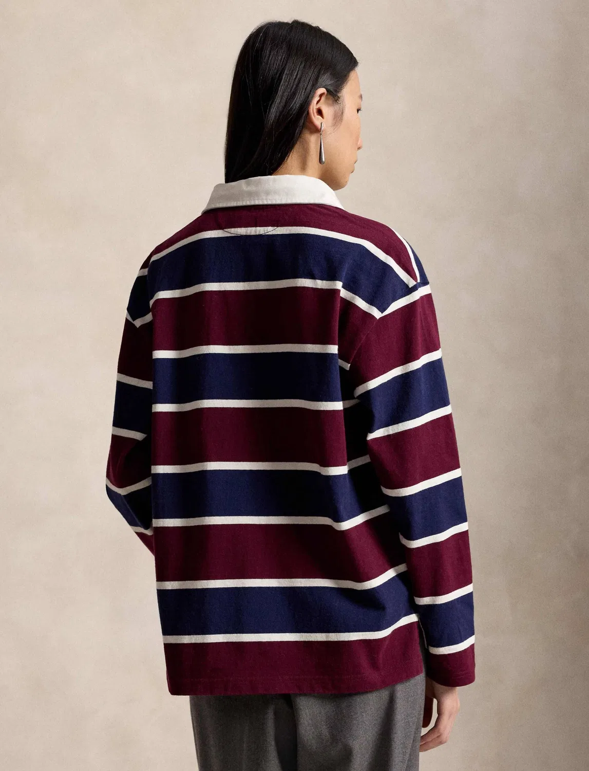 Поло с длинным рукавом Polo Ralph Lauren, Bordeaux — фото 3