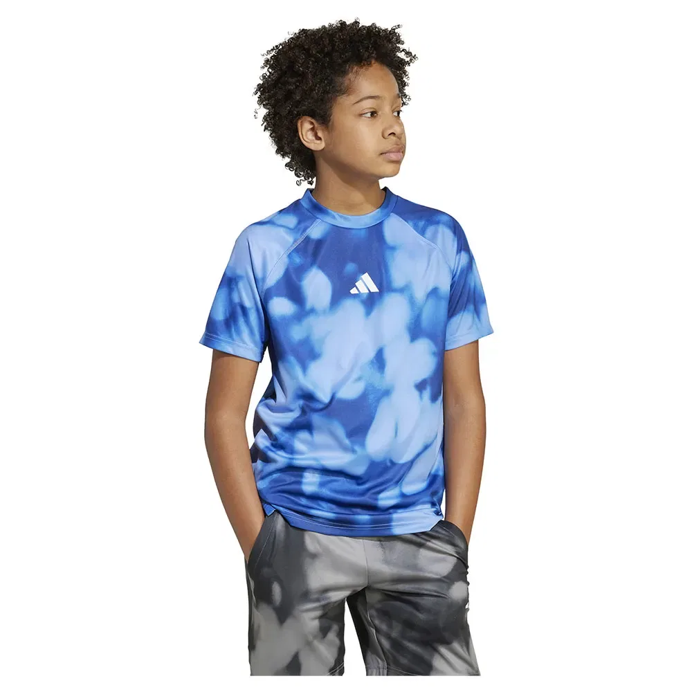Футболка Adidas Training Allover Graphic, синий