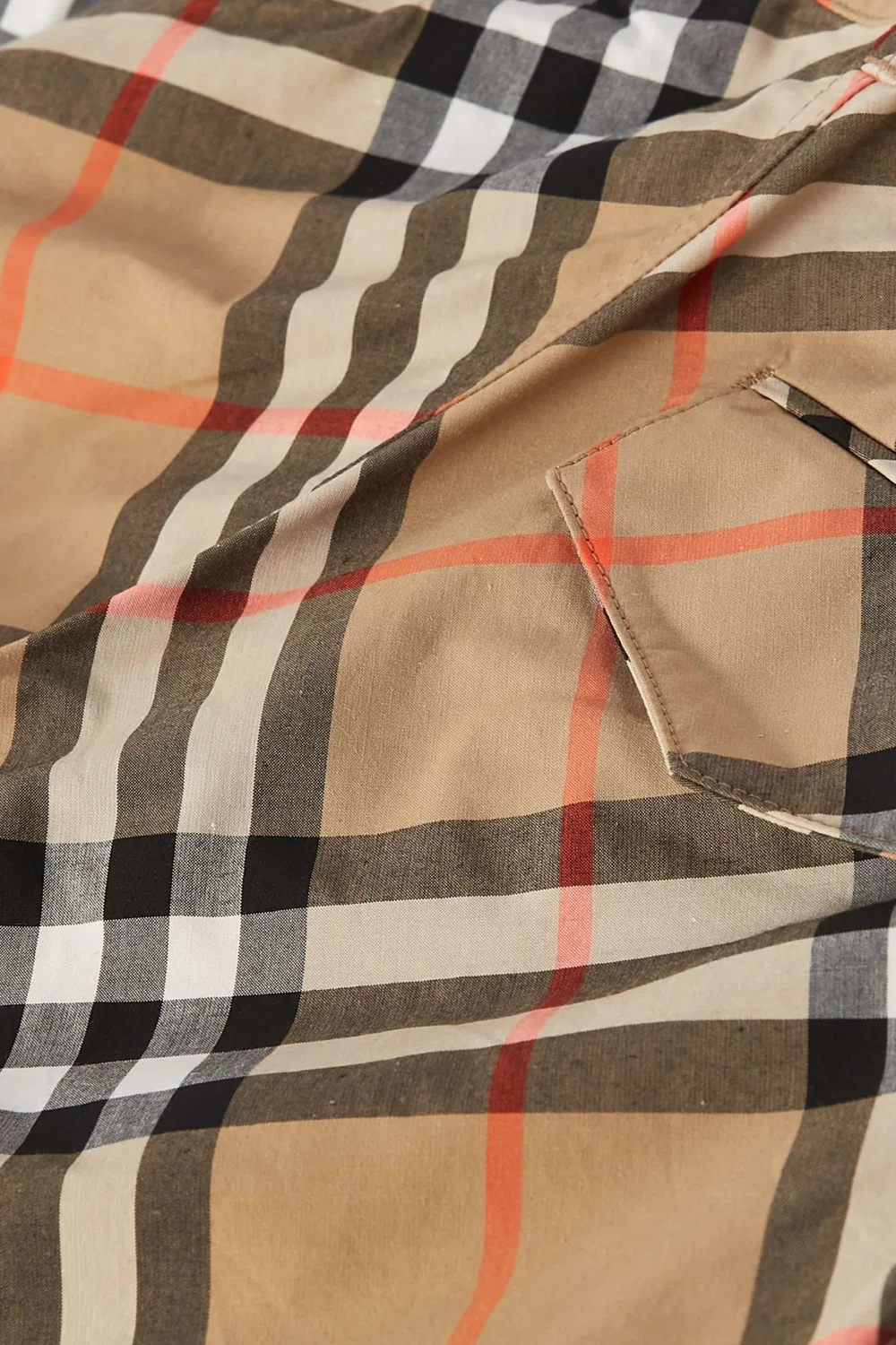 Шорты в клетку из хлопкового поплина Burberry — фото 4