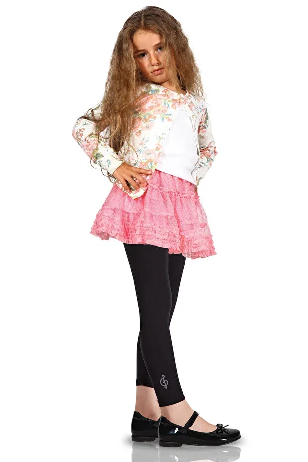 Детские леггинсы для девочек модальные Moria Doremi, Black