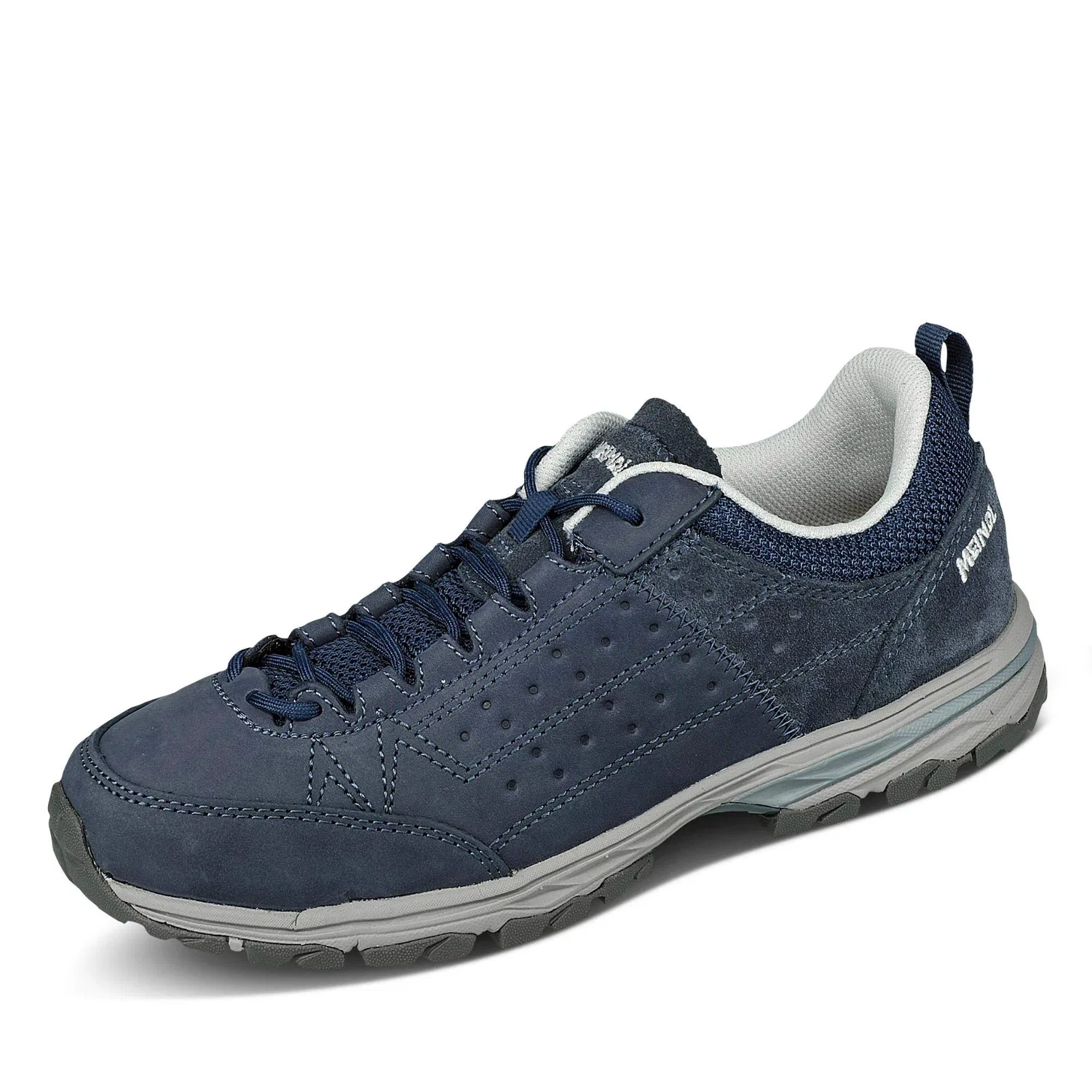Детские кроссовки для девочек и мальчиков с кожаным верхом Meindl, Navy Blue