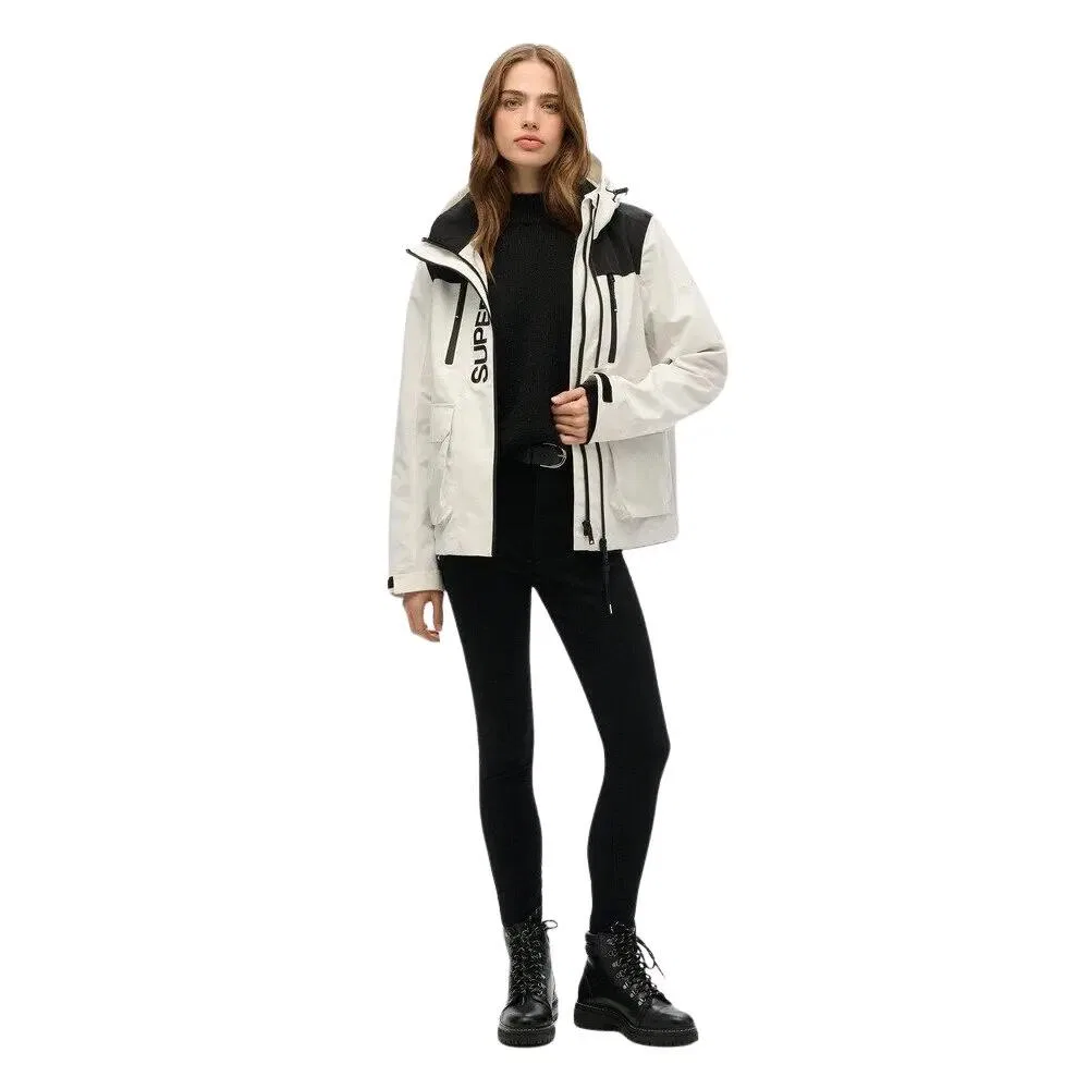 Женская ветровка Superdry Ultimate, Weiss Baumwollweiss Schwarz — фото 2