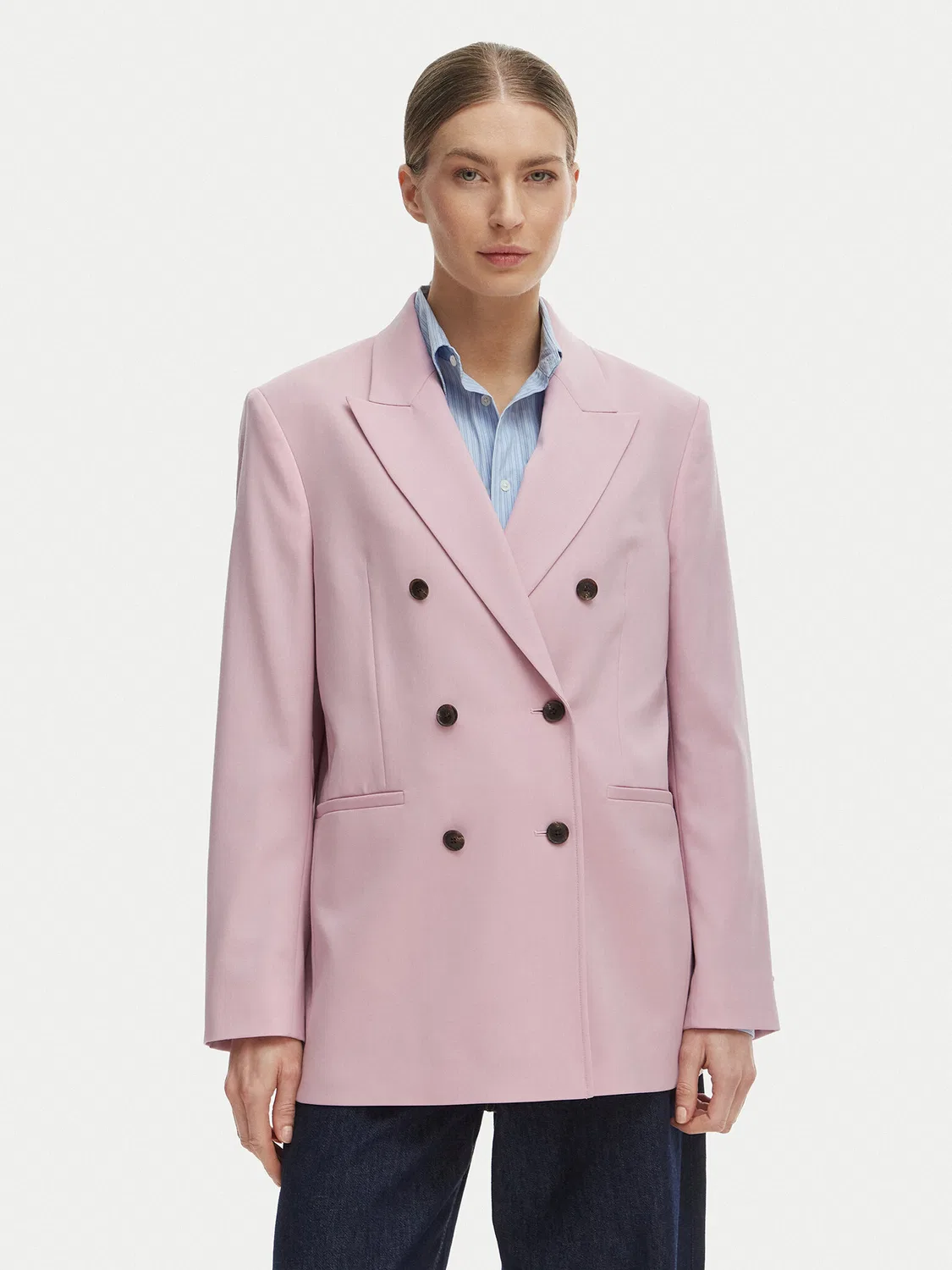 Женский блейзер свободного кроя Tommy Hilfiger, розовый