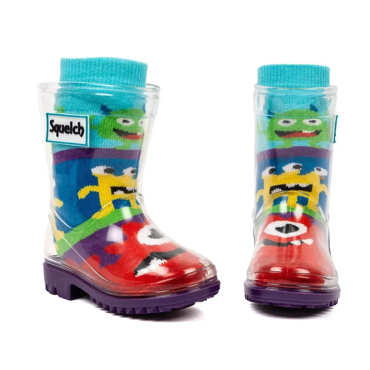 Детские носки для резиновых сапог Monsters Squelch Wellies, Multi — фото 2