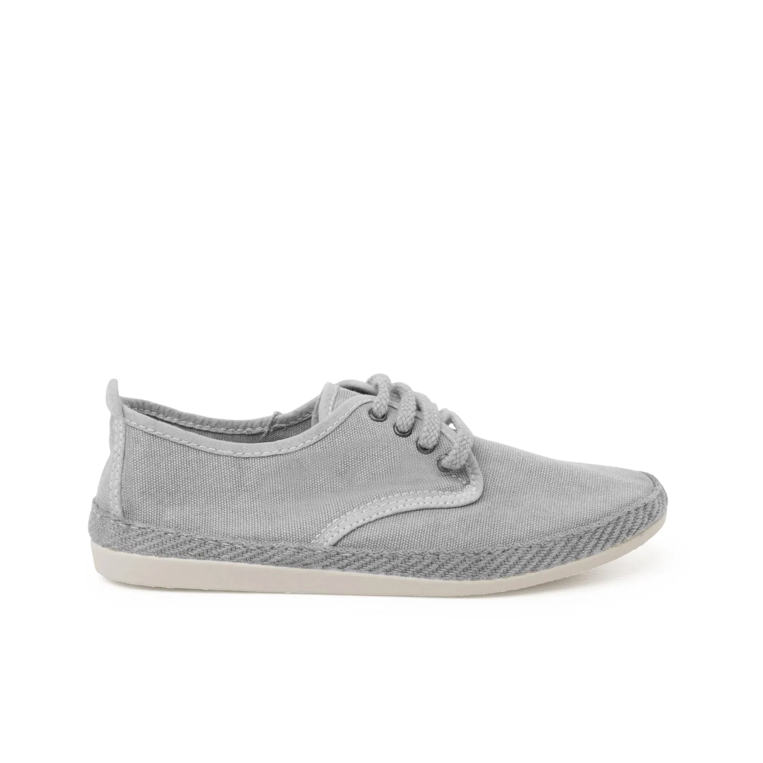 Детские кеды из ткани с завязками Pisamonas Pisamonas Sneakers Casual Grandi Dimensioni Tela Lavata, Bright Grey