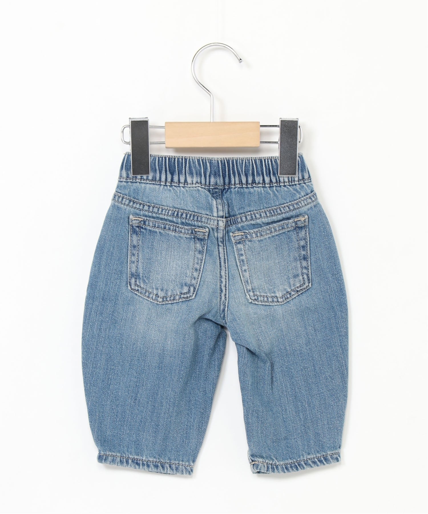 (K) Джинсы-бочонки на резинке (детские) GAP, MEDIUM_WASH — фото 2
