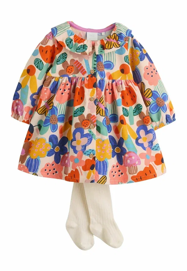 Платье-комплект из хлопка и полиэстера Set - day dress Next Multi Bright Print, мультиколор
